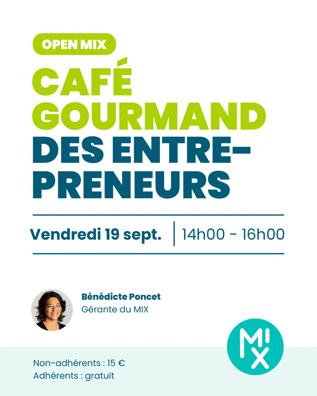 Atelier café gourmand des entrepeneurs